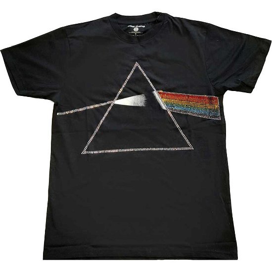 Pink Floyd Unisex T-Shirt: Dark Side of the Moon (Embellished) - Pink Floyd - Koopwaar -  - 5056561022383 - 