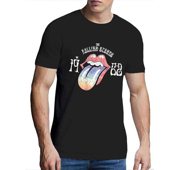 The Rolling Stones Unisex Hi-Build T-Shirt: Sixty Rainbow Tongue '62 - The Rolling Stones - Merchandise -  - 5056561035383 - May 4, 2022