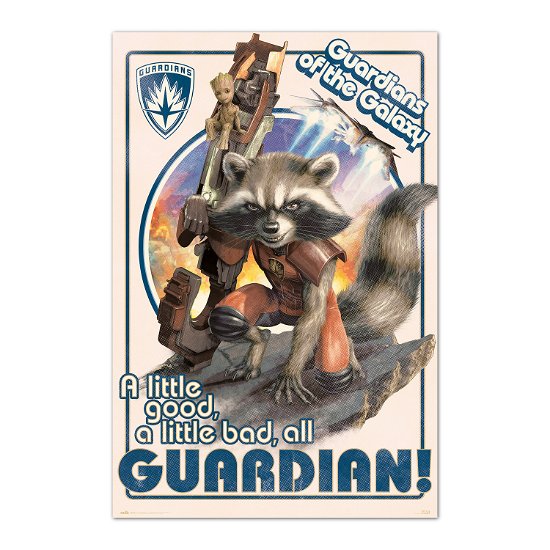 Cover for P.derive · MARVEL- Guardians of the galaxy - Rocket &amp; Baby gr (Plakat)