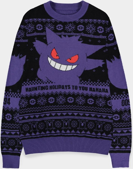 Cover for Pokémon Sweatshirt Christmas Jumper Gengar  Größe (Zabawki) (2024)