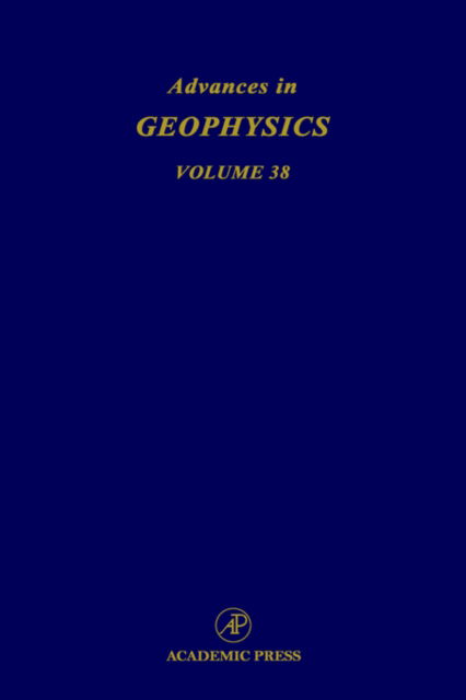 Cover for Renata Dmowska · Advances in Geophysics - Advances in Geophysics (Hardcover Book) (1996)