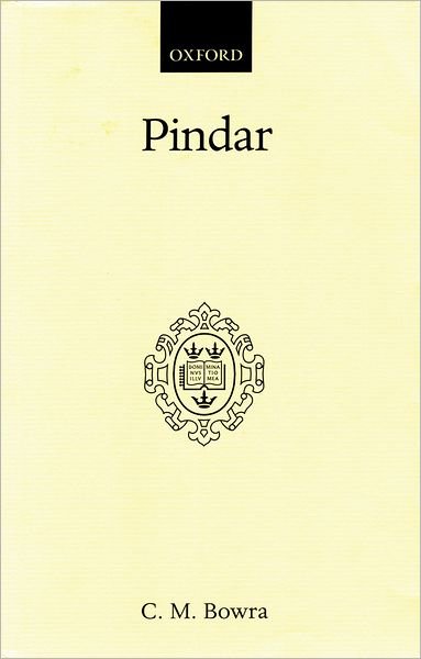 Cover for C. M. Bowra · Pindar (Gebundenes Buch) (2000)