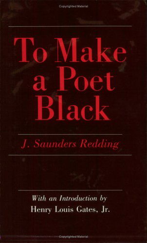 Cover for J. Saunders Redding · To Make a Poet Black (Paperback Book) (1988)