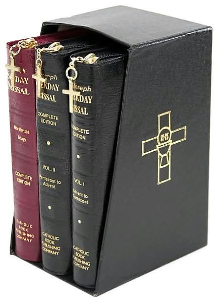 Cover for Catholic Book Publishing Co · Saint Joseph Weekday &amp; Sunday Missal Gift Set (Læderbog) [Bonded] (2012)