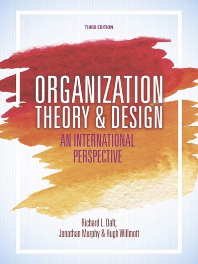 Cover for Murphy · Organization Theory and Design (Book) (2017)