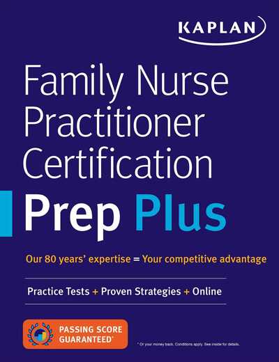 Cover for Kaplan Nursing · Family Nurse Practitioner Certification Prep Plus: Practice Tests + Proven Strategies + Online - Kaplan Test Prep (Paperback Book) (2019)