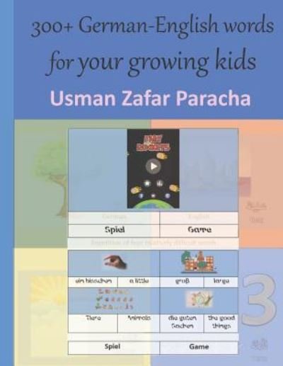 Cover for Usman Zafar Paracha · 300+ German-English Words for Your Growing Kids (Paperback Book) (2019)