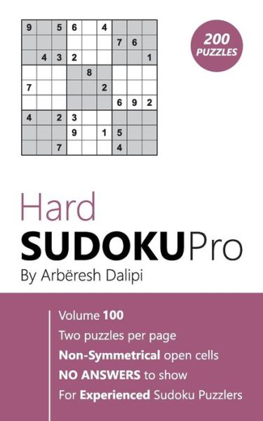 Cover for Arberesh Dalipi · Hard Sudoku Pro (Taschenbuch) (2017)