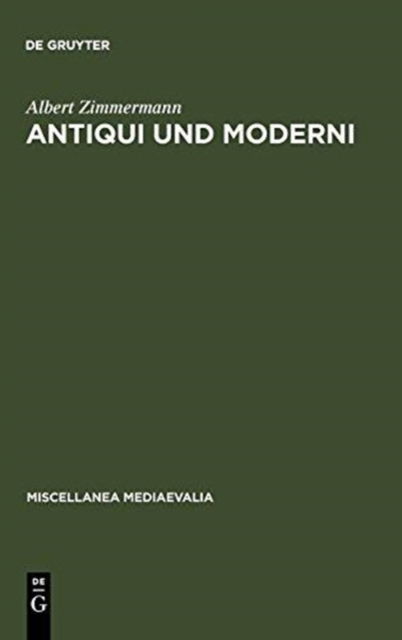 Cover for G. Vuillemin-Diem · Antiqui u.Moderni (Book) (1973)