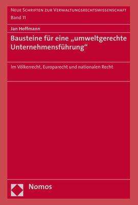 Cover for Hoffmann · Bausteine für eine &quot;umweltgere (Book) (2018)