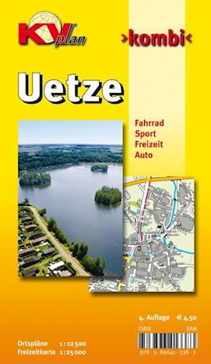 Cover for KommunalVerlag · Uetze, KVplan, Radkarte / Freizeitkarte / Stadtplan, 1:25.000 / 1:12.500 (Map) (2012)