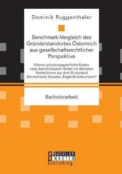 Cover for Ruggenthaler · Benchmark-Vergleich des Gr (Bog) (2016)