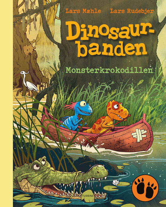 Cover for Lars Mæhle · Dinosaurbanden – Monsterkrokodillen (Hardcover Book) [1e uitgave] (2023)