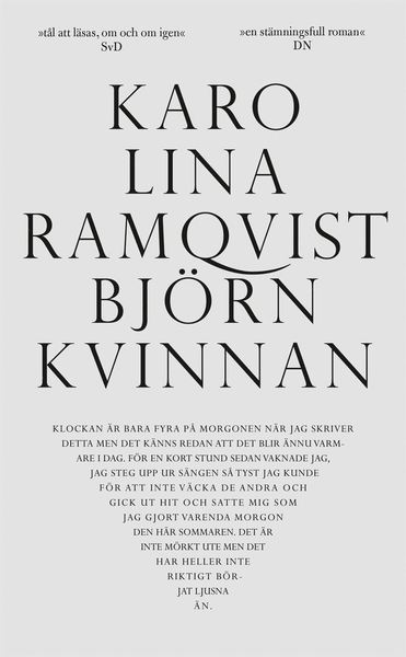 Cover for Karolina Ramqvist · Björnkvinnan (Paperback Book) (2020)