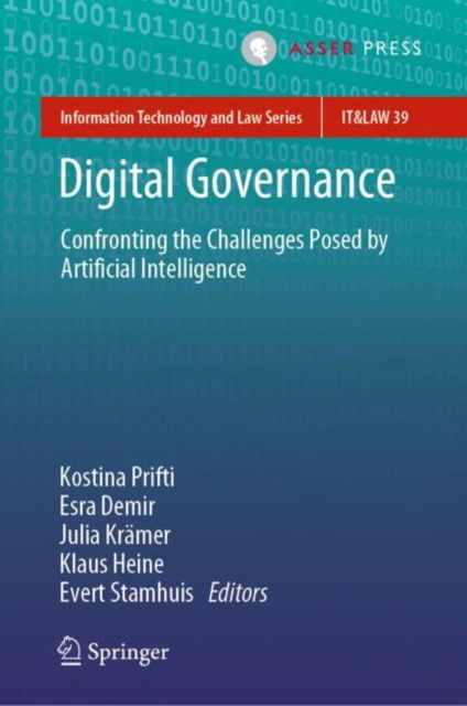 Cover for Digital Governance: Confronting the Challenges Posed by Artificial Intelligence - Information Technology and Law Series (Hardcover bog) [2024 edition] (2024)