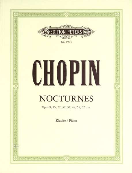 Nocturnes - Frederic Chopin - Livres - Edition Peters - 9790014008383 - 12 avril 2001