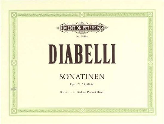 Cover for Diabelli · Sonatinen für Klavier zu 4 Hän (Bok) (2022)