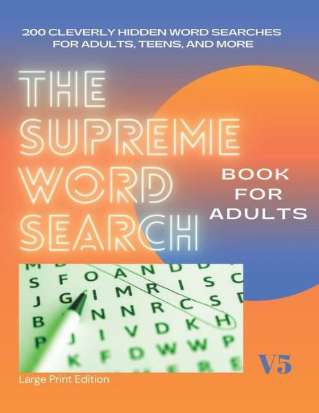 Cover for Marion Cotillard · The Supreme Word Search Book for Adults - Large Print Edition (Paperback Book) (2020)