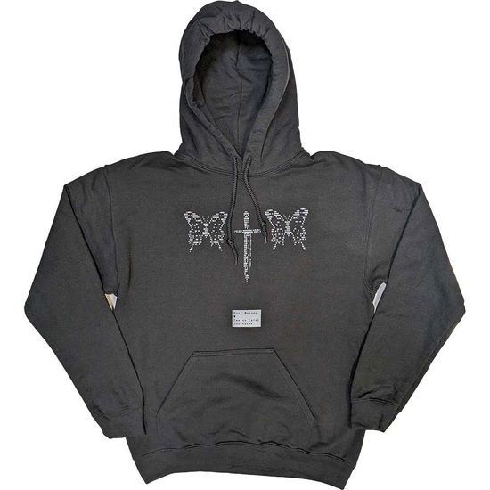 Cover for Post Malone · Post Malone Unisex Pullover Hoodie: Butterfly Knife (Black) (Ex-Tour) (Hoodie)