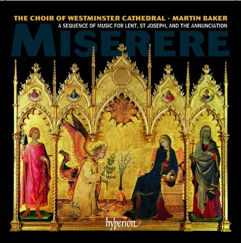 Miserere - Westminster Cathedral Choir - Musik - HYPERION - 0034571179384 - 14. februar 2013