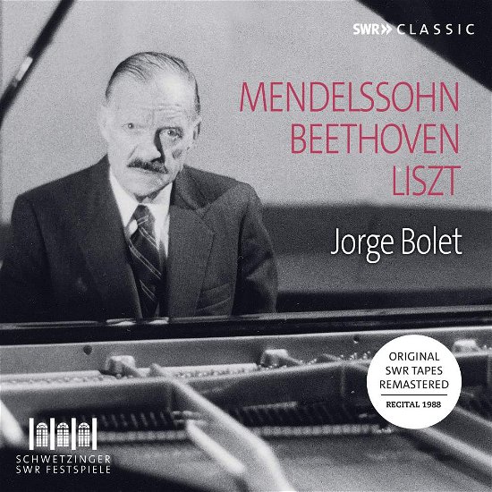 Cover for Bolet · Jorge Bolet - Piano Recital 1988: Works By Beethoven. Mendelssohn. Liszt (CD) (2019)
