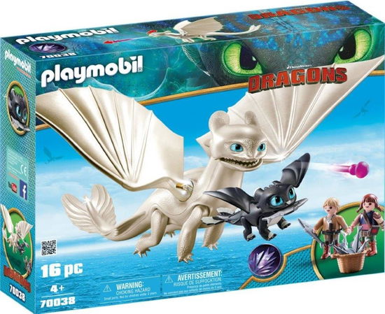 Cover for Playmobil · DreamWorks Dragons - Light Fury with Baby Dragon and Children (Leketøy) (2019)