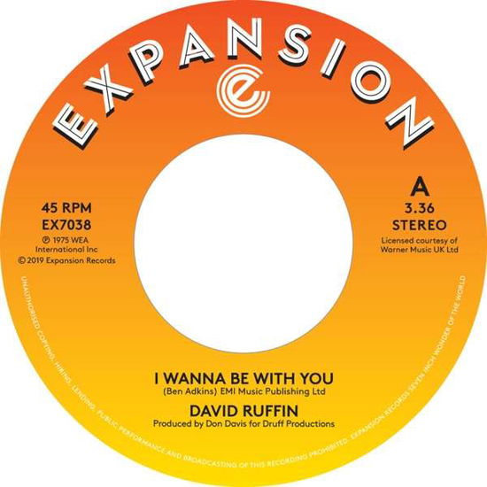 Cover for David Ruffin · I Wanna Be with You (7&quot;) (2019)