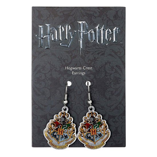 Harry Potter Ohrringe Hogwarts Crest (versilbert) - Harry Potter - Merchandise -  - 5055583400384 - 12. juli 2023