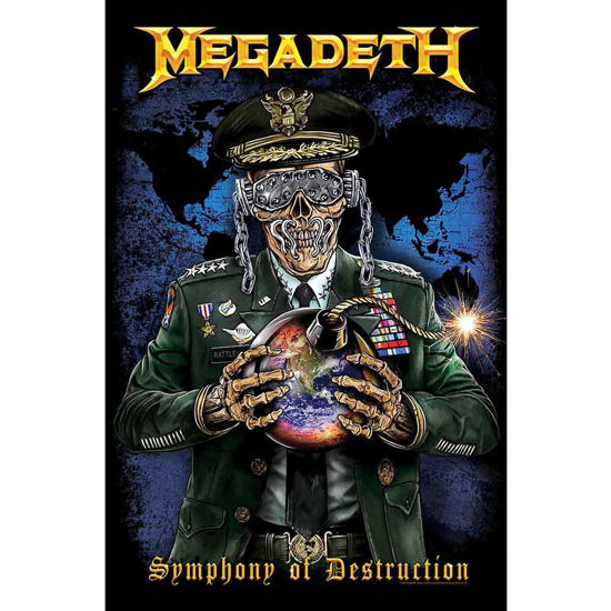 Megadeth Textile Poster: Symphony of Destruction - Megadeth - Produtos -  - 5056365708384 - 