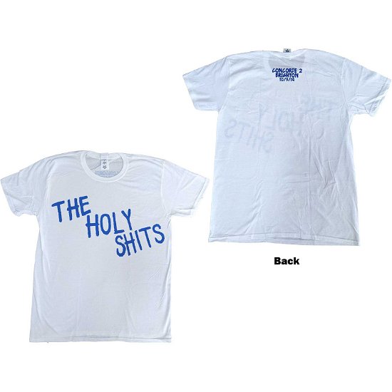 Foo Fighters Unisex T-Shirt: The Holy Shits Brighton 2014 (Ex-Tour & Back Print) - Foo Fighters - Mercancía -  - 5056561067384 - 