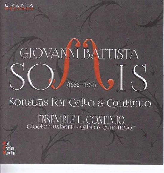Somis / Jovanovich · Sonatas for Cello & Continuo (CD) (2018)