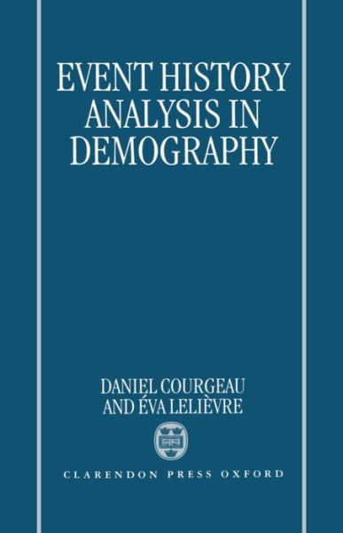 Cover for Courgeau, Daniel (Researcher, Researcher) · Event History Analysis in Demography (Hardcover Book) (1993)