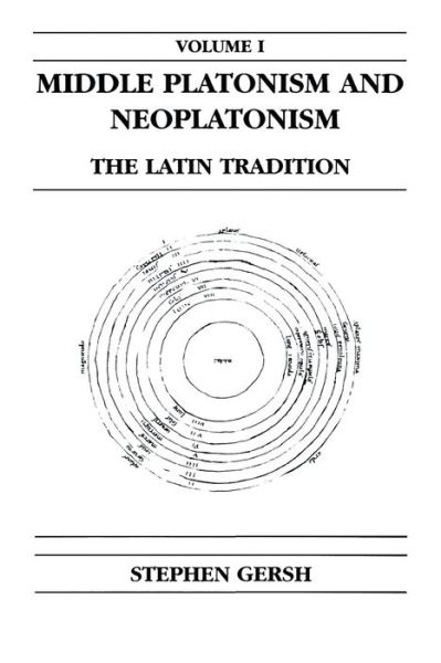 Cover for Stephen Gersh · Middle Platonism and Neoplatonism, Volume 1: The Latin Tradition - Publications in Medieval Studies (Paperback Book) (1994)