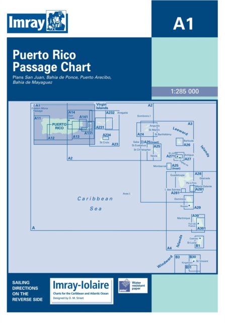Imray Iolaire Chart A1: Puerto Rico Passage Chart - Imray C.Chart - Imray - Books - Imray, Laurie, Norie & Wilson Ltd - 9780852888384 - 2005