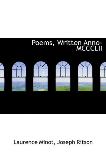 Cover for Joseph Ritson · Poems, Written Anno-mccclii (Hardcover Book) (2009)