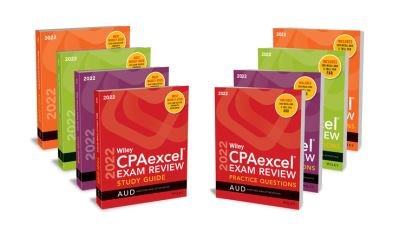 Cover for Wiley · Wiley's CPA 2022 Study Guide + Question Pack: Complete Set (Taschenbuch) (2021)
