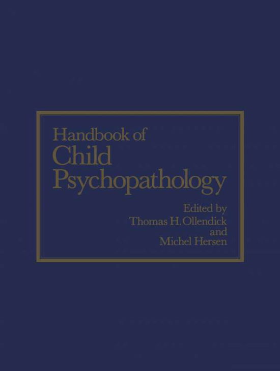 Cover for Michel Hersen · Handbook of Child Psychopathology (Pocketbok) [Softcover reprint of the original 1st ed. 1983 edition] (2013)