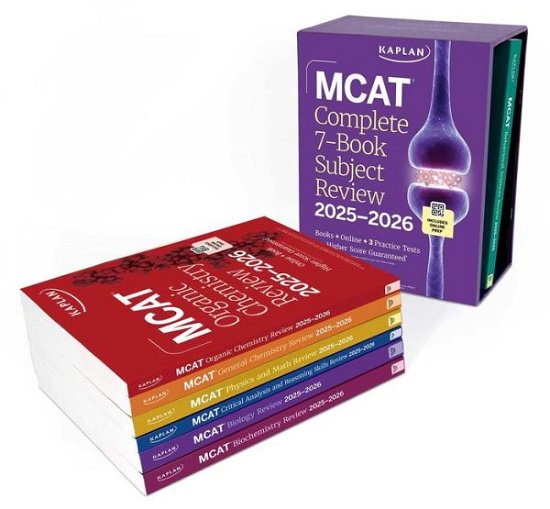 Cover for Kaplan Test Prep · MCAT Complete 7-Book Subject Review 2025-2026, Set Includes Books, Online Prep, 3 Practice Tests - Kaplan Test Prep (Pocketbok) (2024)