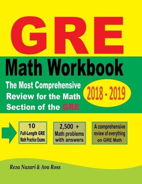 Cover for Ava Ross · GRE Math Workbook 2018 - 2019 (Paperback Book) (2018)