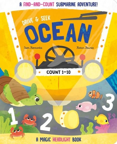 Cover for Jenny Copper · Drive &amp; Seek Ocean - A Magic Find &amp; Count Adventure - Drive &amp; Seek - Magic Headlight Books (Board book) (2024)