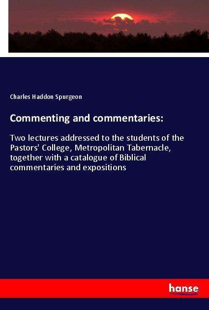 Cover for Spurgeon · Commenting and commentaries: (Book)