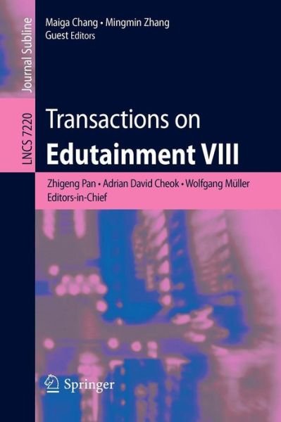 Cover for Maiga Chang · Transactions on Edutainment VIII - Transactions on Edutainment (Paperback Book) [2012 edition] (2012)