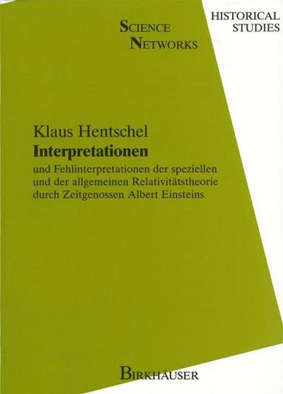 Cover for Hentschel, Klaus (History Department Stuttgart University) · Interpretationen (Book) [1990 edition] (1990)