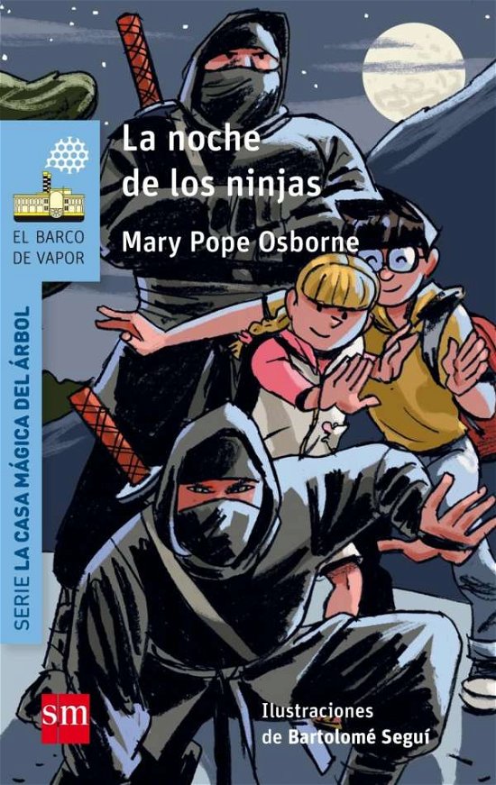 Cover for Mary Pope Osborne · Casa magica del arbol 5/La noche de los guerreros Ninja (Paperback Bog) (2017)