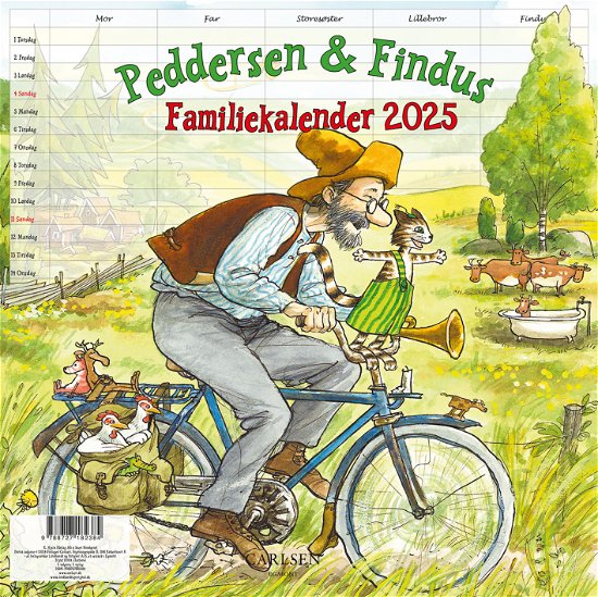 Cover for Sven Nordqvist · Peddersen &amp; Findus - Familiekalender 2025 (Sewn Spine Book) [1. Painos] (2024)