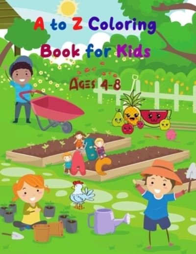 Cover for Mk El Nadi · A to Z Coloring Book for Kids (Paperback Book) (2020)