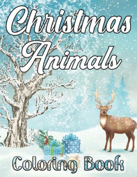 Cover for Linda Grant · Christmas Animals Coloring Book (Paperback Book) (2020)