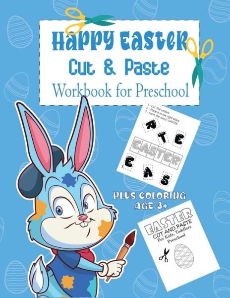 Cover for Rebecca Smith · Happy Easter Cut and Paste Workbook for Preschool (Paperback Bog) (2021)