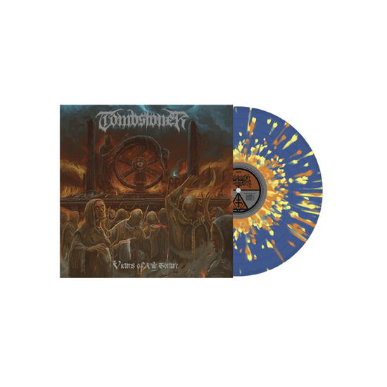 Cover for Tombstoner · Victims of Vile Torture (Blue / Orange / Yellow Splatter Vinyl) (LP) (2021)