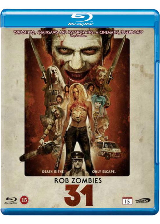 31 - Sheri Moon Zombie / Jeff Daniel Phillips / Malcolm MacDowell - Elokuva - AWE - 5709498507385 - torstai 16. helmikuuta 2017